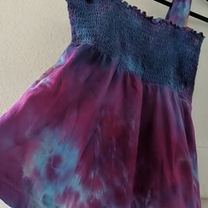 Tie Dyed Babydoll Top